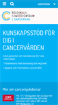 Mobile Screenshot of cancercentrum.se